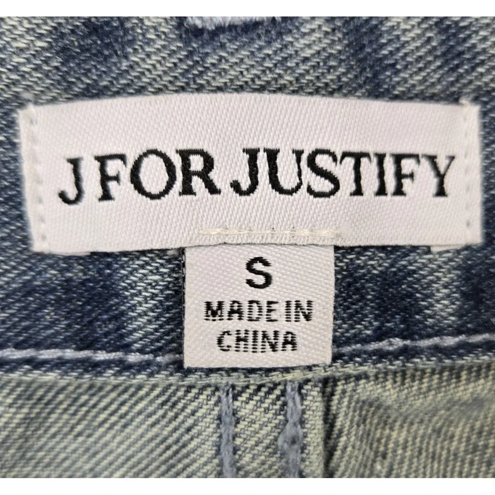 J for Justify ‎ Women's Jeans Wide Leg High Rise Crossover Waist 32